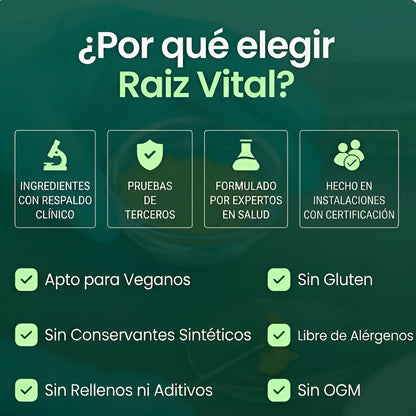 Raíz Vital - Cápsulas de Triple Acción Antinflamatoria