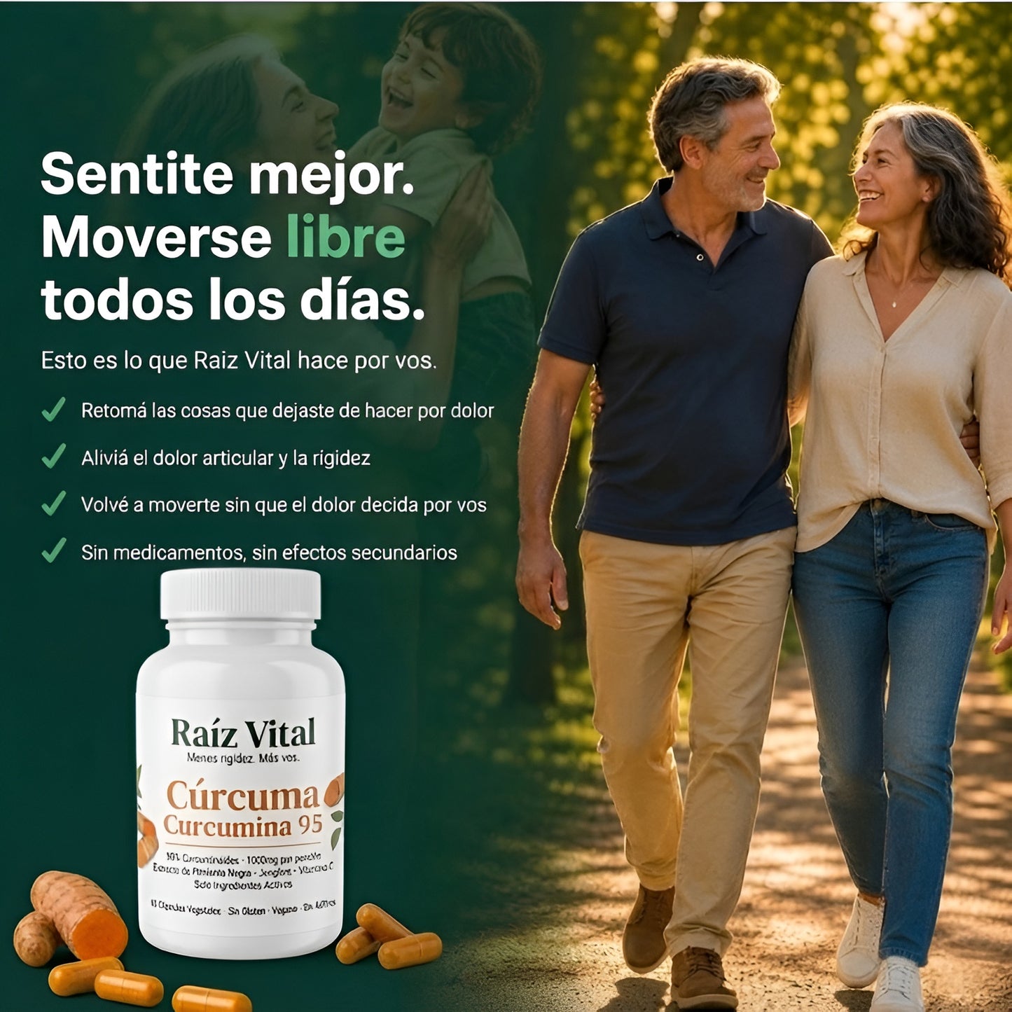 Raíz Vital - Cápsulas de Triple Acción Antinflamatoria