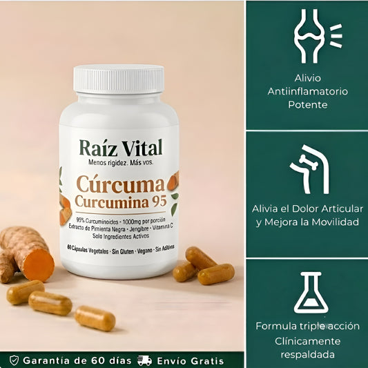 Raíz Vital - Cápsulas de Triple Acción Antinflamatoria